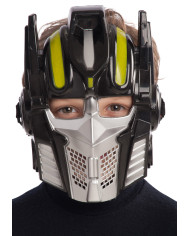 MASCHERA ROBOT NERA IN PLASTICA RIGIDA IN BUSTA C/CAV.